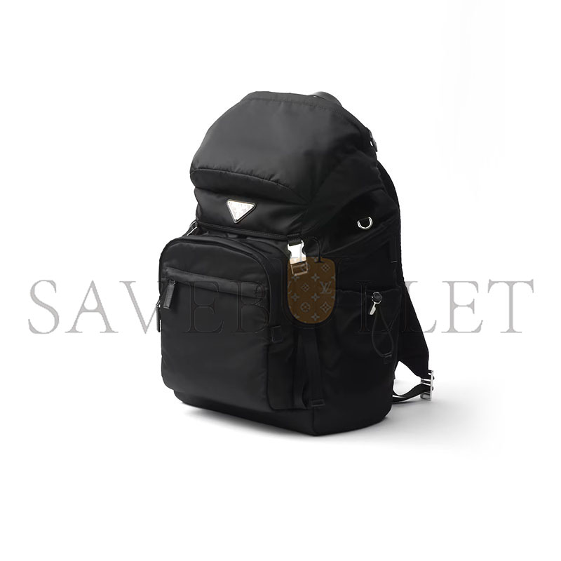 PRADA RE-NYLON AND SAFFIANO LEATHER BACKPACK 2VZ090 (57*32*19cm)